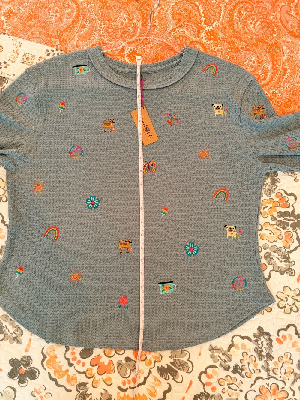 NATURAL LIFE NWT PARKER THERMAL FAVE LITTLE THINGS SHIRT SIZE MEDIUM. - Picture 7 of 8